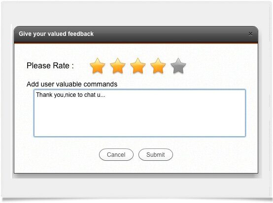 Customizable Visitor Survey Screen